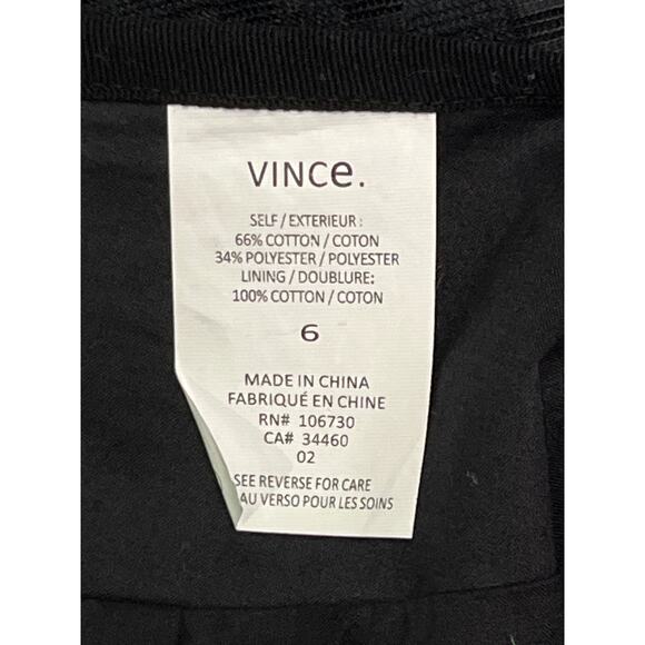 Vince Black Pleated A-Line Skirt Women’s Size 6 NWT Saks Fifth Avenue $275 - Picture 10 of 11